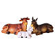 Presepe completo 11 pz - 20 cm in resina s7