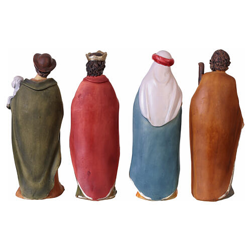 Szopka bożonarodzeniowa, komplet 11 szt., 20 cm, żywica 8