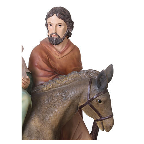 Scène de Noël Fuite en Égypte résine 75 cm 4