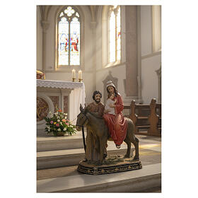 Flight into Egypt resin statue, 100 cm