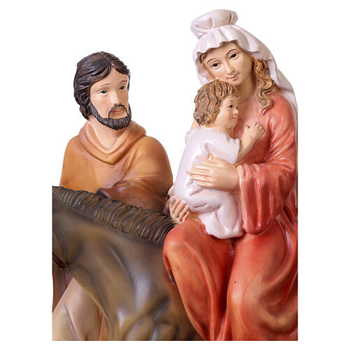 Estatua de resina Huida a Egipto 40 cm 4