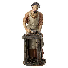 Statuette Saint Joseph charpentier 10 cm crèche de Pâques