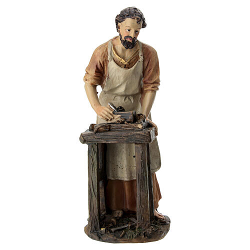 Statuette Saint Joseph charpentier 10 cm crèche de Pâques 1