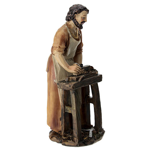 Statuette Saint Joseph charpentier 10 cm crèche de Pâques 3