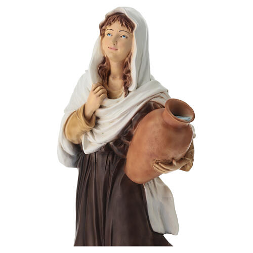 Femme avec amphore pour crèche d'intérieur 70 cm 3