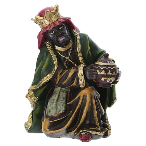 Set tre Re Magi resina presepe 30 cm 3