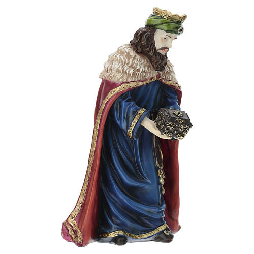 Set tre Re Magi resina presepe 30 cm 8