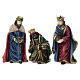 Set tre Re Magi resina presepe 30 cm s1