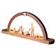 Arco natalizio in legno Natività collezione Aram LED presepe Val Gardena 20x45x5 cm s4