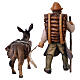 Shepherd with donkey and firewood for 10 cm Nativity Scene, Original Pastore collection of Val Gardena s6