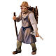 Berger avec âne chargé de bois crèche Original Pastore Val Gardena 10 cm s3