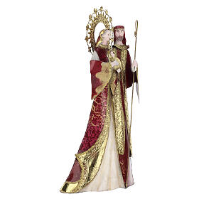 Metal Holy Family statuette, 20 in, Bagutta Tendence