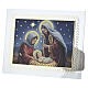 Glass horizontal picture of Holy Family, Valenti 15x20 cm s1