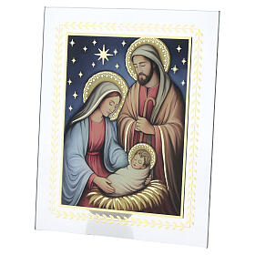 Cornice Natività vetro Valenti 20x15 cm