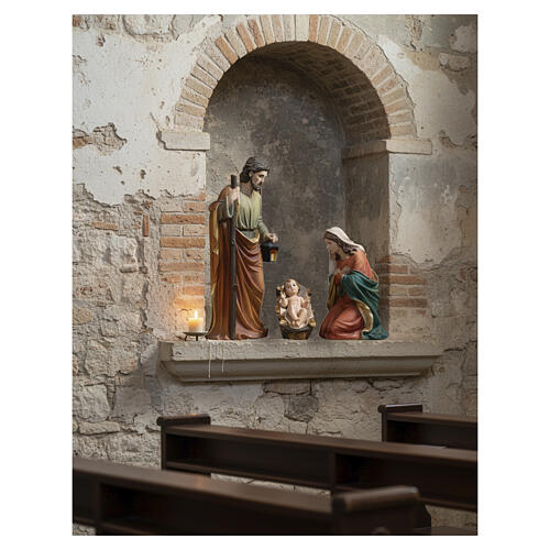 Resin Nativity Holy Family statue, 80 cm 2