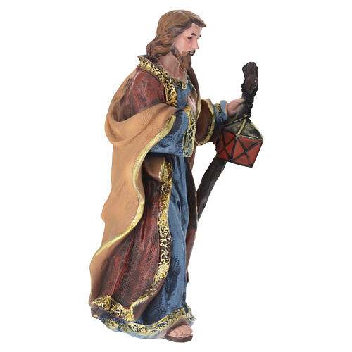 STOCK Multicolour resin Saint Joseph for 27 cm Nativity Scene 2