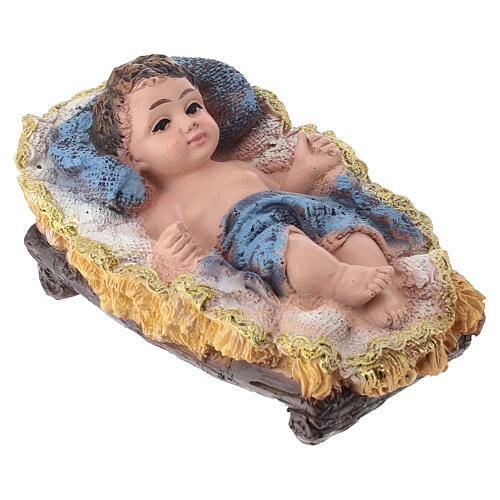 STOCK Gesù bambino presepe 27 cm resina 3