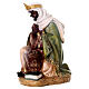 STOCK Moor Wise Man sitting for 30 cm Nativity Scene, painted resin s2