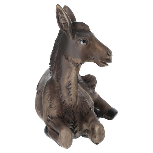 STOCK Burro de resina para belén 25 cm 2