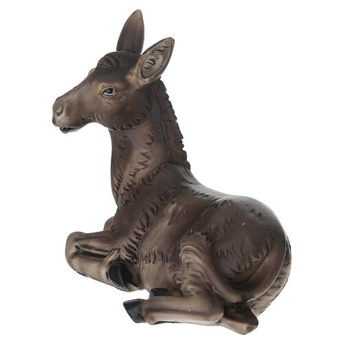 STOCK Burro de resina para belén 25 cm 3