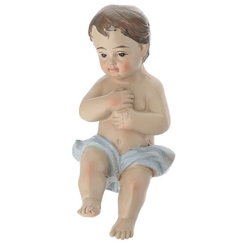 STOCK Dzieciątko Jezus ze żłóbkiem do szopki 25 cm 3