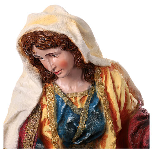 STOCK Madonna natività in resina per presepe 63 cm 2