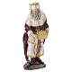 STOCK Re Magio bianco per presepe resina e stoffa 30 cm s1
