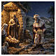 STOCK Re Magio bianco per presepe resina e stoffa 30 cm s2