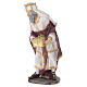 STOCK Re Magio bianco per presepe resina e stoffa 30 cm s4