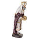 STOCK Re Magio bianco per presepe resina e stoffa 30 cm s5