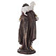 STOCK Pastore con pecora per presepe resina e stoffa 30 cm s6