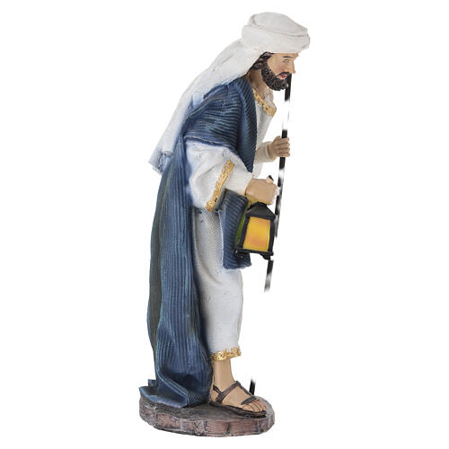 STOCK San Giuseppe per presepe resina e stoffa 30 cm 5
