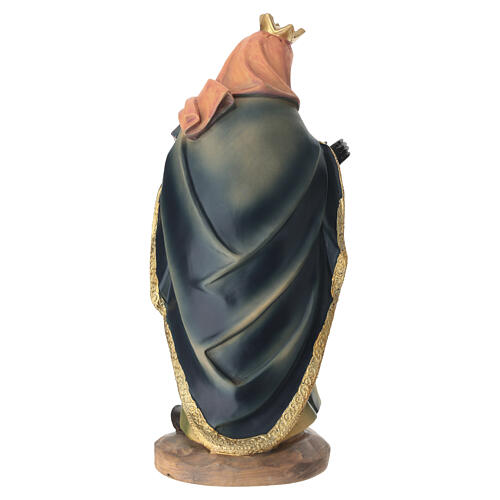 STOCK Król Mędrzec ciemnoskóry z kolorowej żywicy - figurka do szopki 30 cm 4