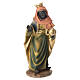 STOCK Król Mędrzec ciemnoskóry z kolorowej żywicy - figurka do szopki 30 cm s1