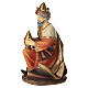 STOCK Resin kneeling white Wise Man for 30 cm Nativity Scene, hand-painted s6