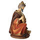 STOCK Resin kneeling white Wise Man for 30 cm Nativity Scene, hand-painted s7