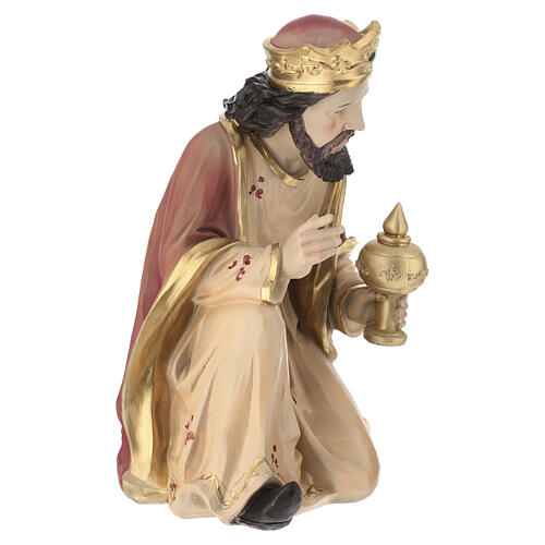 STOCK Klęczący Król Mędrzec do szopki 50 cm, figurka z żywicy 6