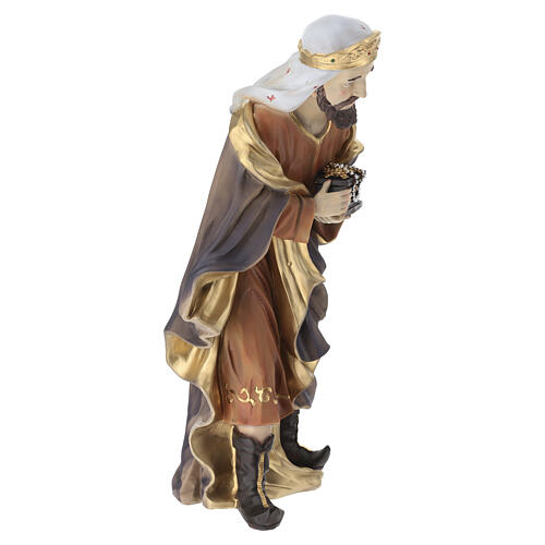 STOCK Re Magio in piedi resina dipinta per presepe 50 cm 6