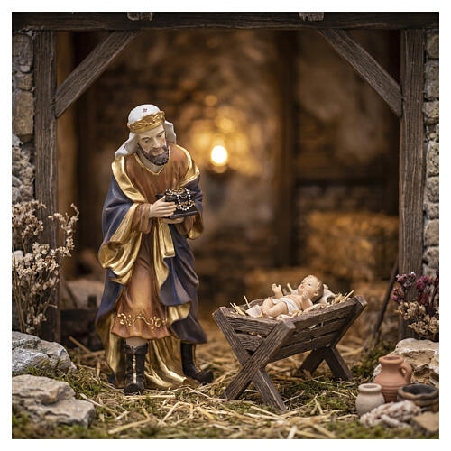 STOCK Król Mędrzec stojący - figurka do szopki 50 cm, żywica malowana 2