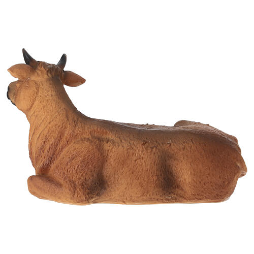 STOCK Bœuf couché en résine pour crèche 40 cm 4