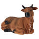 STOCK Bue sdraiato in resina per presepe 40 cm s2