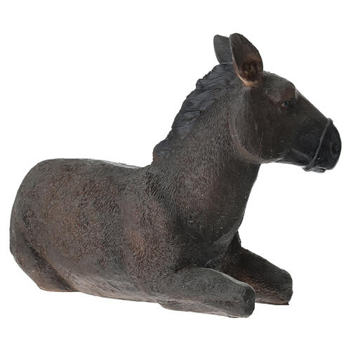 STOCK Osioł leżący do szopki 40 cm 3