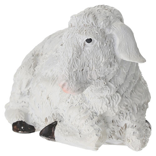 STOCK Owca leżąca z żywicy do szopki 40 cm 2