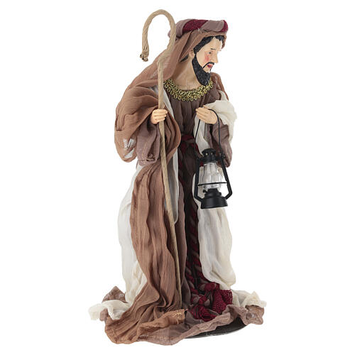 STOCK Saint Joseph style vénitien crèche résine et tissu 30 cm 6