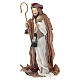 STOCK San Giuseppe in stile veneziano presepe resina e stoffa 30 cm s4