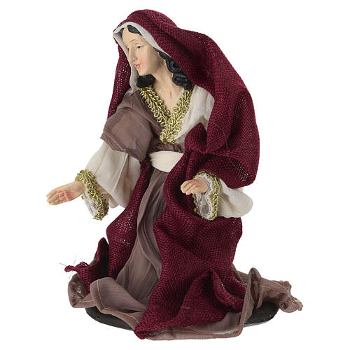 STOCK Maria 30 cm presépio resina tecido estilo veneziano 3