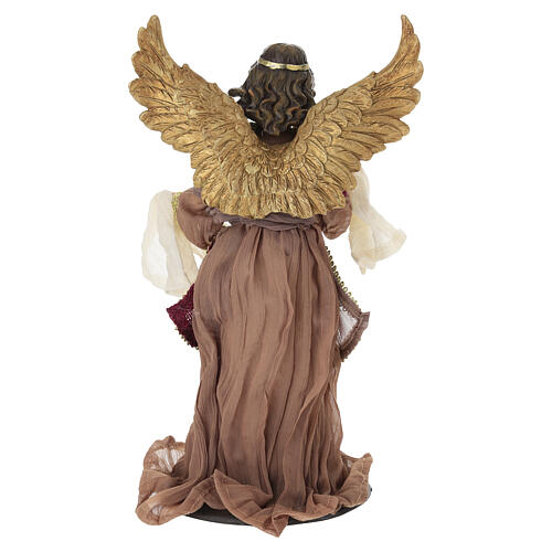 STOCK Angel for 30 cm Nativity Scene, Venetian style, resin and fabric 7