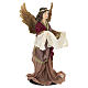 STOCK Ange style vénitien crèche résine et tissu 30 cm s6