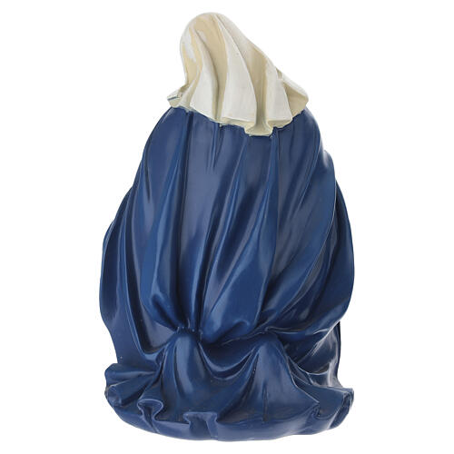 STOCK Vierge Marie agenouillée résine colorée pour crèche h 30 cm 4
