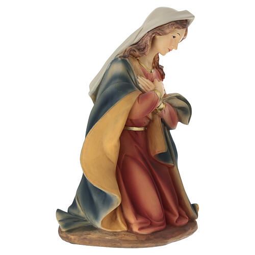 STOCK - Figura Maryi z kolorowej żywicy, do szopki 40 cm 2